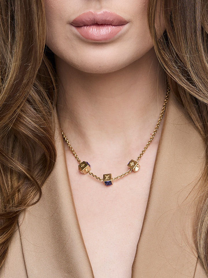 Louis Vuitton Gamble Charm Chain Necklace